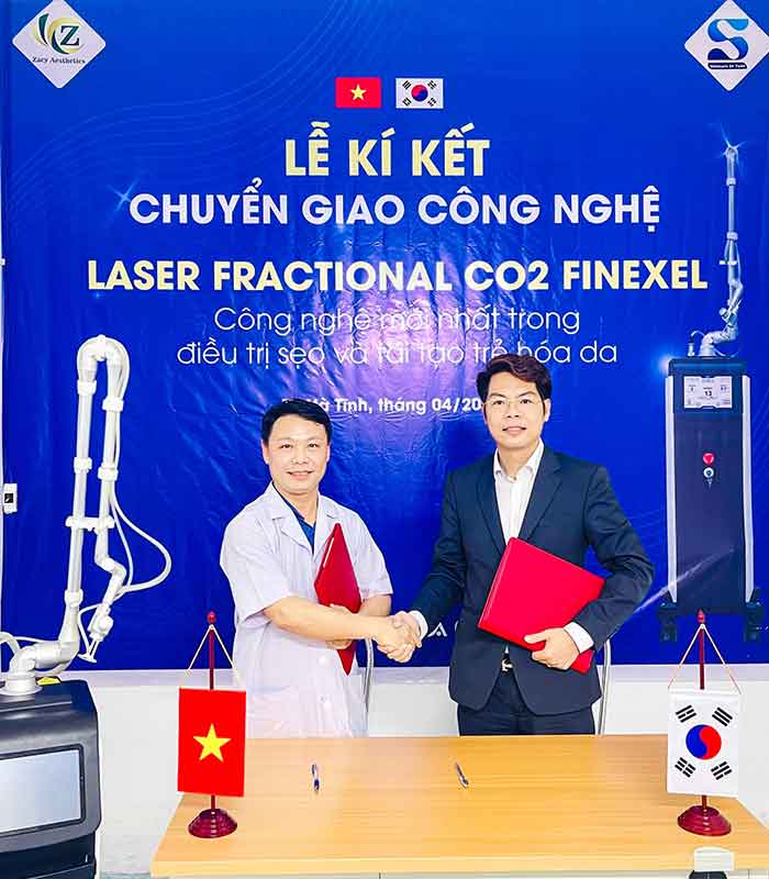Lễ ký kết chuyển giao công nghệ LASER FRACTIONAL CO2 FINEXEL