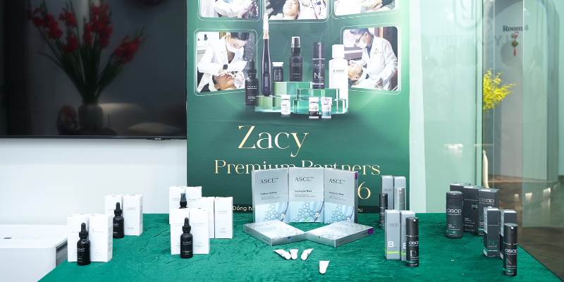sản phẩm sử dụng trong liệu trình điều trị da tại dily aesthetics